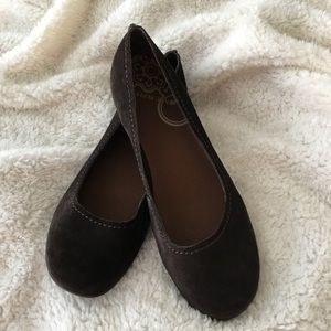 Brown Suede Merrell Flats